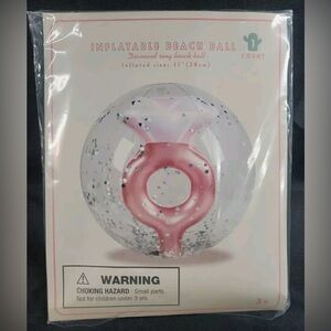 Bling Inflatable Diamond Ring Beach Ball 11" Glitter Discontinued Target New